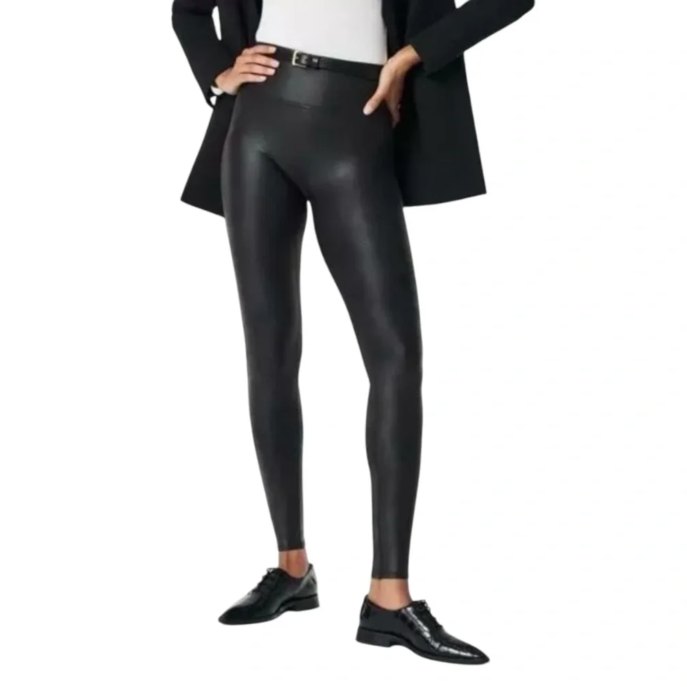 SPANX Faux Leather Leggings - Picture 1 of 5